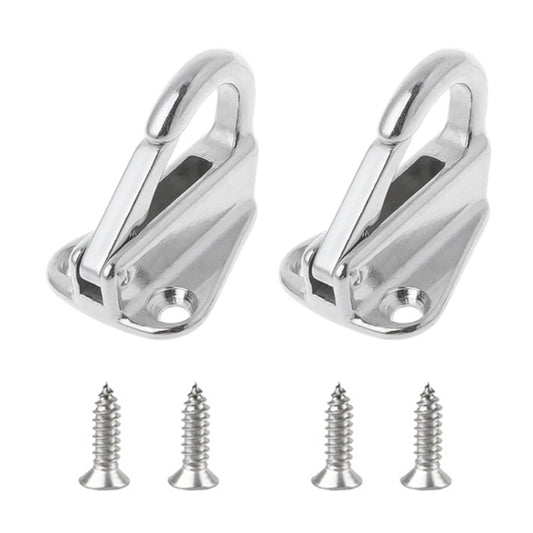 316 Stainless Steel Yacht Fender Hook Spring Coat Hook with 2 x 3.9x13 Screws - Marine Accessories & Parts by buy2fix | Online Shopping UK | buy2fix