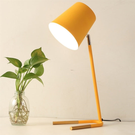 LED Eye-caring Table Lamp Modern Creative Minimalist Bedroom Bedside Lamp Student Study Table Lamp (Yellow) - Desk Lamps by YWXLight | Online Shopping UK | buy2fix