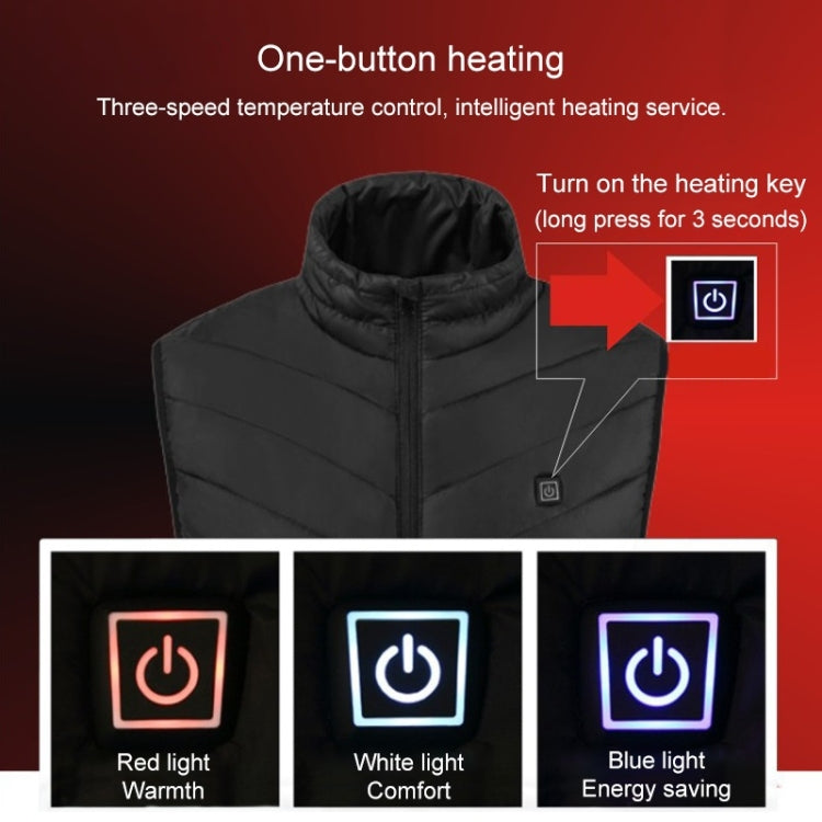 USB Heated Smart Constant Temperature Hooded Warm Coat for Men and Women (Color:Red Size:XXXL) - Down Jackets by buy2fix | Online Shopping UK | buy2fix