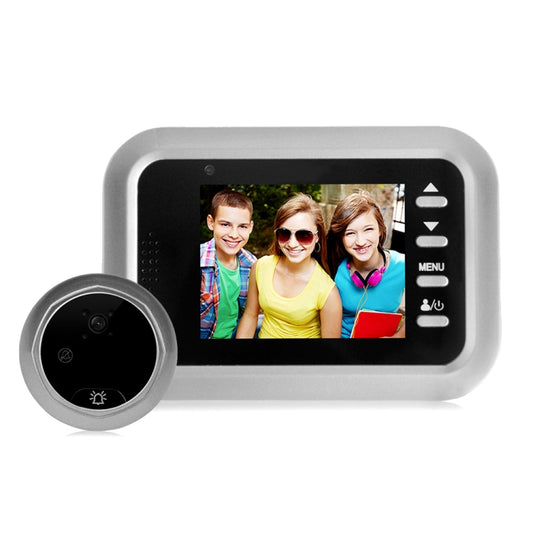 W8-S 2.4 inch Screen 2.0MP Security Camera No Disturb Peephole Viewer, Support TF Card(Silver) - Security by buy2fix | Online Shopping UK | buy2fix