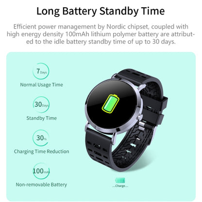 CV08C 1.0 inches TN Color Screen Smart Bracelet IP67 Waterproof, Metal Watchband, Support Call Reminder /Heart Rate Monitoring /Sleep Monitoring / Sedentary Reminder (Silver) - Smart Wear by buy2fix | Online Shopping UK | buy2fix