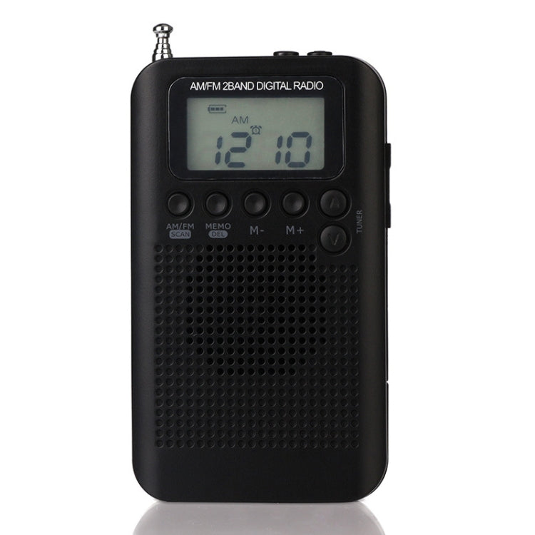 HRD-104 Mini Portable FM + AM Two Band Radio with Loudspeaker(Black) - Consumer Electronics by buy2fix | Online Shopping UK | buy2fix