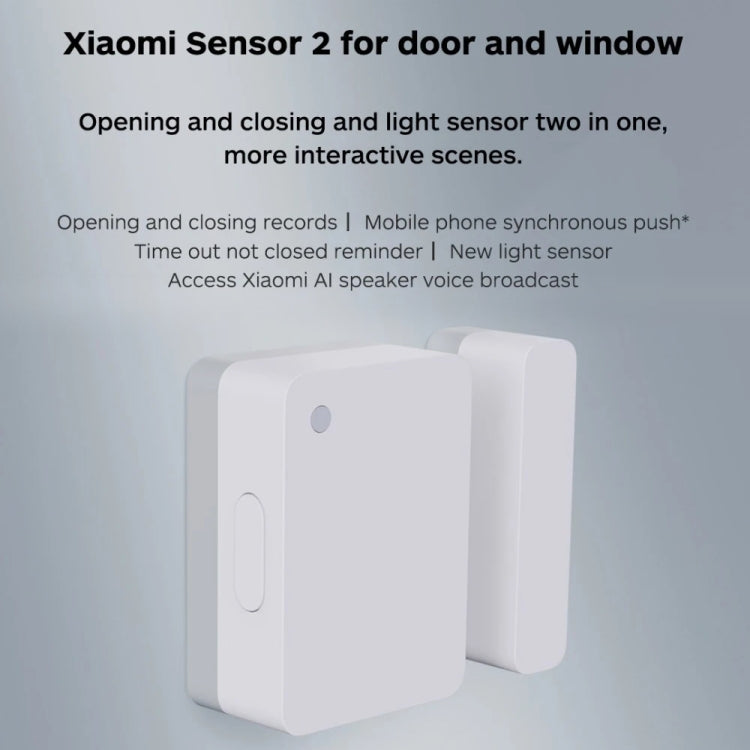 Original Xiaomi Intelligent Mini Door Window Sensor for Xiaomi Smart Home Suite Devices, with the Xiaomi Multifunctional Gateway Use (CA1001)(White) - Consumer Electronics by Xiaomi | Online Shopping UK | buy2fix
