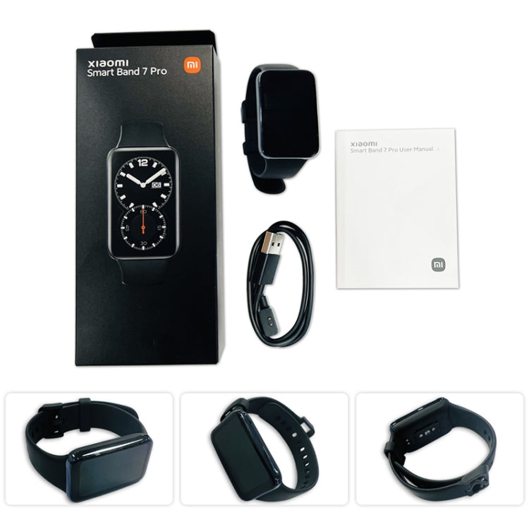 [HK Warehouse] Original Xiaomi Smart Band 7 Pro Global, 1.64 inch AMOLED Screen, Support Heart Rate / Blood Oxygen / Stress / Sleep Monitoring (Black) - Wearable Devices by Xiaomi | Online Shopping UK | buy2fix