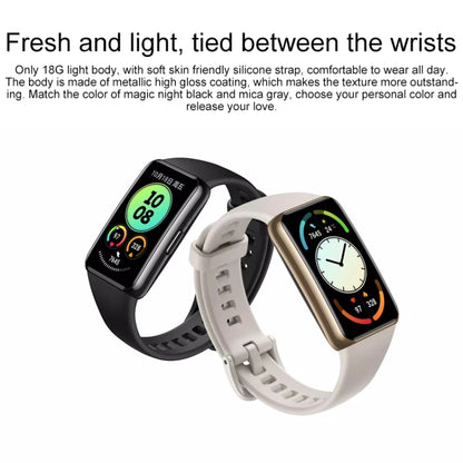 Original Huawei Band 6 Pro 1.47 inch AMOLED Color Screen Bluetooth 5.0 5ATM Waterproof Smart Wristband Bracelet, Support Body Temperature Detection / Blood Oxygen Monitoring / Sleep Monitoring / NFC Smart Card Swiping / 96 Sports Modes(Black) - Wearable Devices by Huawei | Online Shopping UK | buy2fix