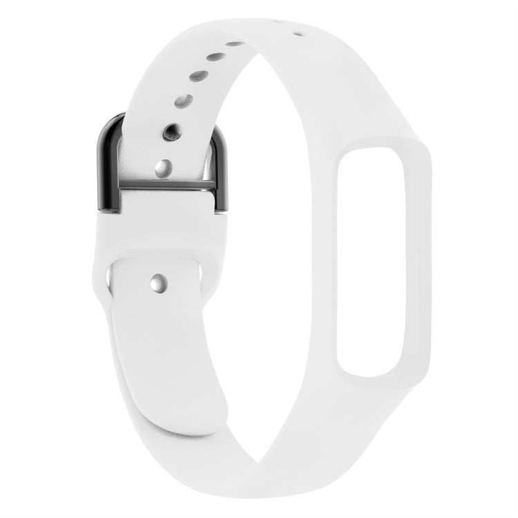 Smart Watch Pure Color Silicone Watch Band for Galaxy Fit-e (White) - Smart Wear by buy2fix | Online Shopping UK | buy2fix