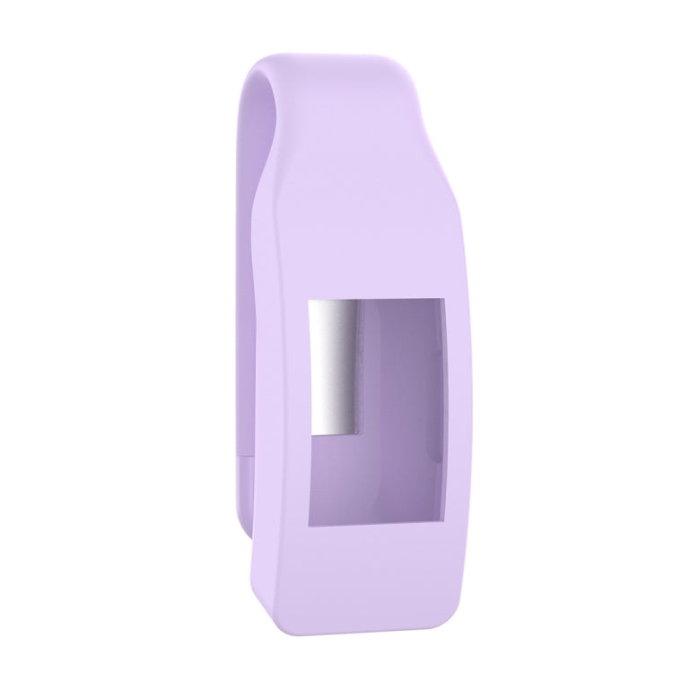 Smart Watch Silicone Clip Button Protective Case for Fitbit Inspire / Inspire HR / Ace 2(Light Purple) - Screen Protector by ENKAY | Online Shopping UK | buy2fix