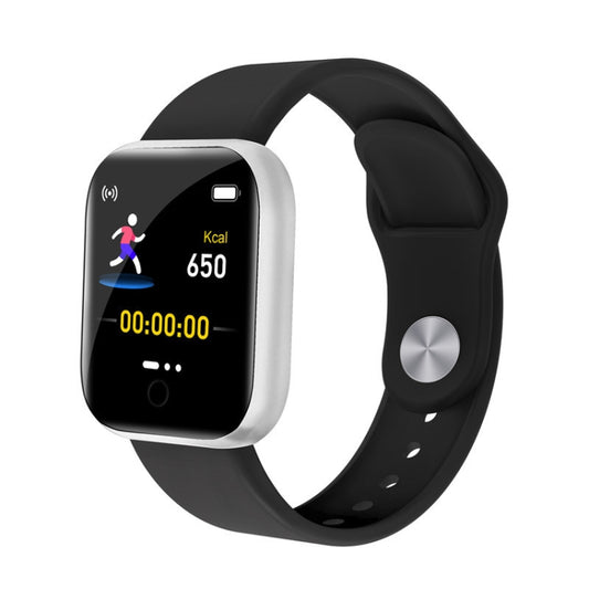 Y68 1.44 inch Smart Watch, Support Heart Rate Blood Pressure Blood Oxygen Monitoring (Silver Black) - Smart Wear by buy2fix | Online Shopping UK | buy2fix