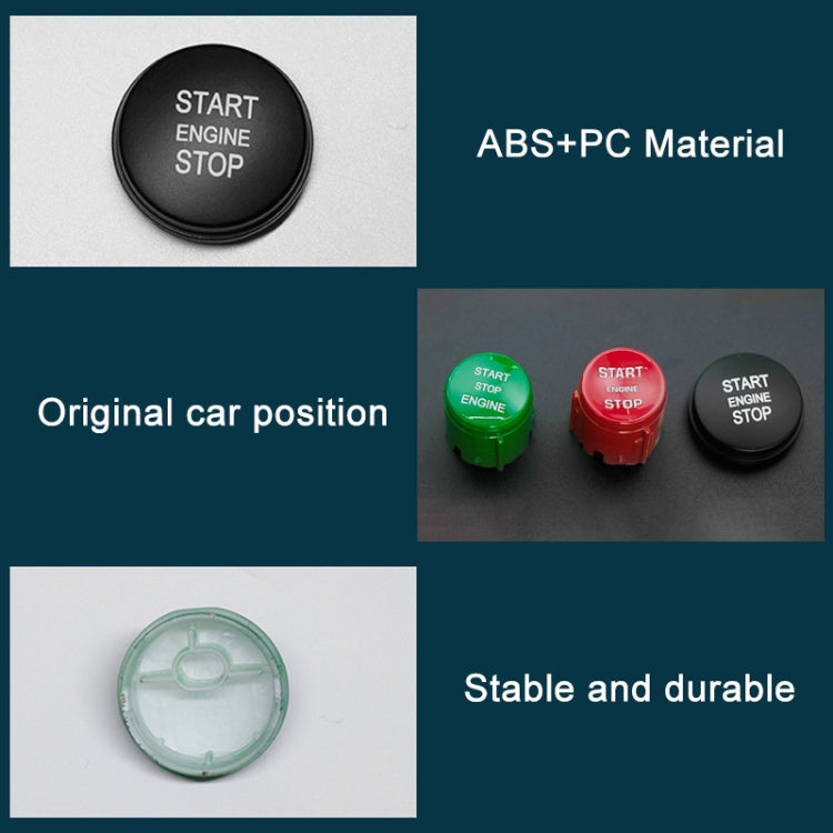 One-key Start Engine Stop Switch Button for Land Rover Range Rover / Discovery, Left Driving(Green) - Car Switches by buy2fix | Online Shopping UK | buy2fix