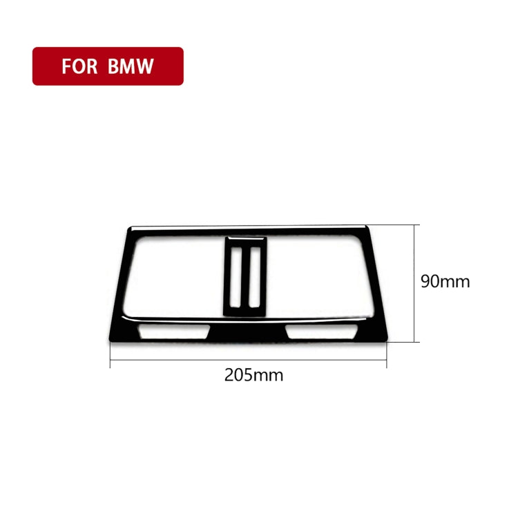 Car Rear Seat Air Vent Type C Decorative Sticker for BMW E70 X5 / E71 X6 2009-2013, Left and Right Drive Universal(Black) - In Car by buy2fix | Online Shopping UK | buy2fix