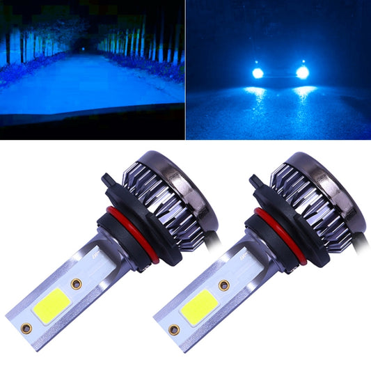 2 PCS 9006 DC9-36V / 36W / 8000K / 6000LM IP68 Car / Motorcycle Mini COB LED Headlight Lamps / Fog Light(Ice Blue Light) - LED Headlamps by buy2fix | Online Shopping UK | buy2fix