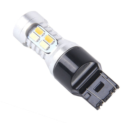 2 PCS T20/7443 10W 1000 LM 6000K White + Yellow Light Turn Signal Light with 20 SMD-5730-LED Lamps And Len. DC 12-24V - Arrow Turn Lights by buy2fix | Online Shopping UK | buy2fix