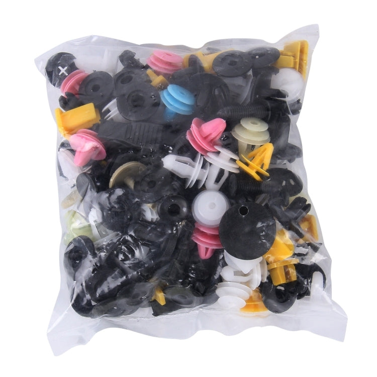 100 PCS Hole Plastic Rivets Fastener Push Clips - Auto Fastener & Clips by buy2fix | Online Shopping UK | buy2fix