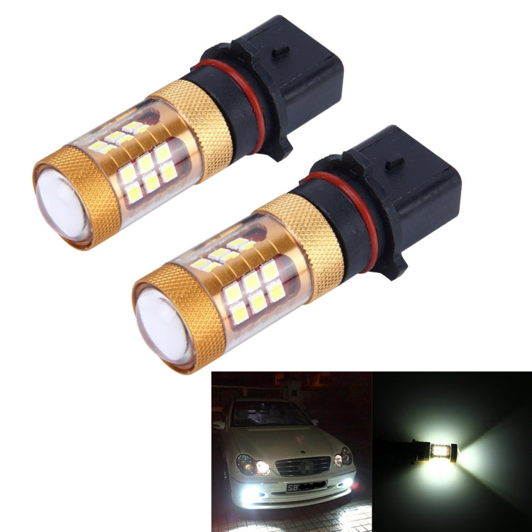 2 PCS P13W 10W 1300 LM 6500K 28 SMD-3030 LEDs Car Fog Lights, DC 12V(White Light) - Fog / Driving Lights by buy2fix | Online Shopping UK | buy2fix