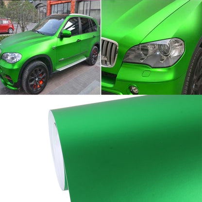 8m * 0.5m Ice Blue Metallic Matte Icy Ice Car Decal Wrap Auto Wrapping Vehicle Sticker Motorcycle Sheet Tint Vinyl Air Bubble Sticker(Green) - Auto Film by buy2fix | Online Shopping UK | buy2fix