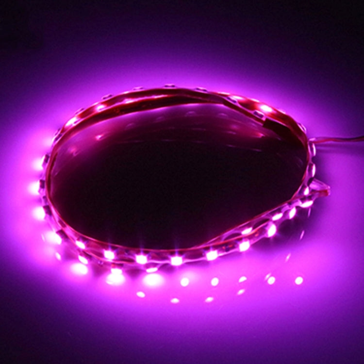 5 PCS Flow Style 45 LED 3528 SMD Waterproof Flexible Car Strip Light for Car Decoration, DC 12V, Length: 90cm(Pink Light) - Decorative Lights by buy2fix | Online Shopping UK | buy2fix