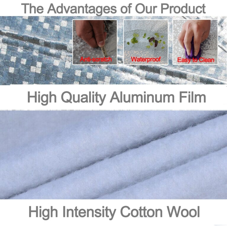 Aluminum Film PEVA Cotton Wool Anti-Dust Waterproof Sunproof Anti-frozen Anti-scratch Heat Dissipation SUV Car Cover with Warning Strips, Fits Cars up 5.1m(199 inch) in Length - Aluminum Film PEVA by buy2fix | Online Shopping UK | buy2fix
