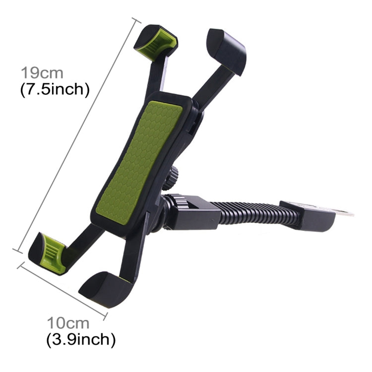 Universal 360 Degrees Free Rotation ABS Motorcycle Phone Bracket Mountain Bike Navigation Bracket GPS/Mobile Holder for 3.5-6.5 inch Mobile Phone(Green) - Holder by buy2fix | Online Shopping UK | buy2fix