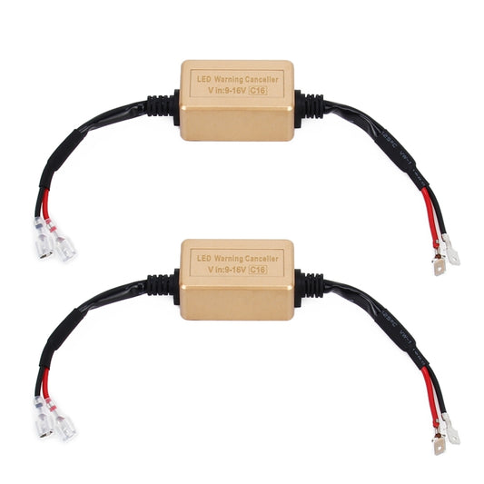 2 PCS H1 H3 LED Headlight Canbus Error Free Computer Warning Canceller Resistor Decoders Anti-Flicker Capacitor Harness - Headlight Ballast by buy2fix | Online Shopping UK | buy2fix