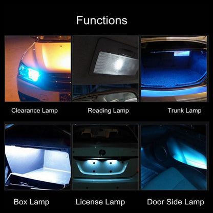 10 PCS T10 W5W DC 12V 1W 60LM Car Clearance Lights LED Marker Lamps with Decoder - Clearance Lights by buy2fix | Online Shopping UK | buy2fix