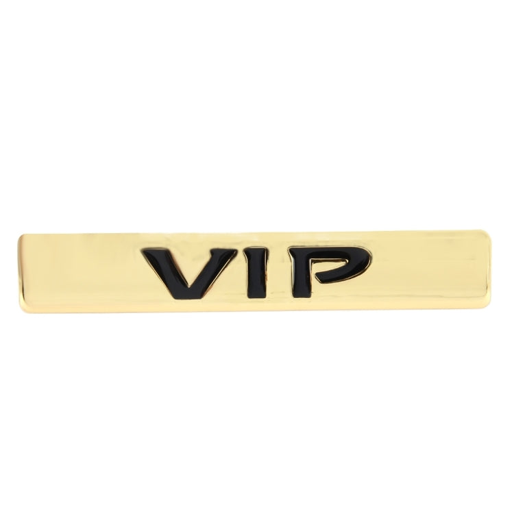 Auto VIP Sticker  VIP Label Car Stickers 3D Metal Fashion VIP Logo Car Stickers,Size:9.5*1.5cm(Gold) - Decorative Sticker by buy2fix | Online Shopping UK | buy2fix