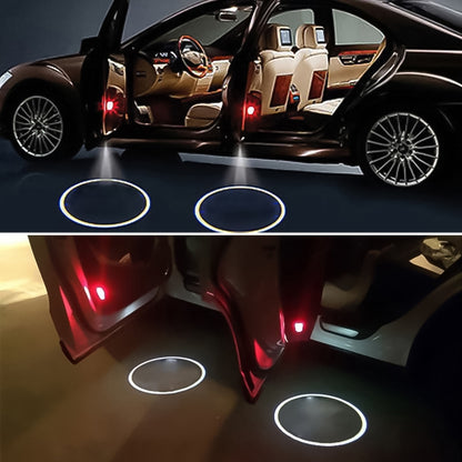 2 PCS LED Ghost Shadow Light, Car Door LED Laser Welcome Decorative Light, Display Logo for Chevrolet Car Brand(Black) - Door Lights by buy2fix | Online Shopping UK | buy2fix