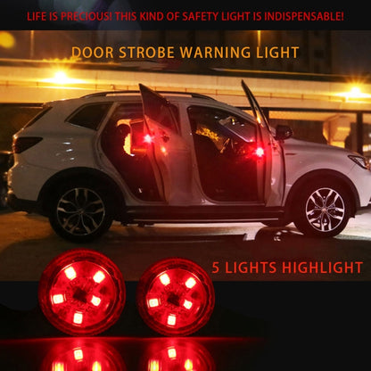 2 PCS Car Door Magnetic Warning Strobe Light Lamp(Green Light) - In Car by buy2fix | Online Shopping UK | buy2fix