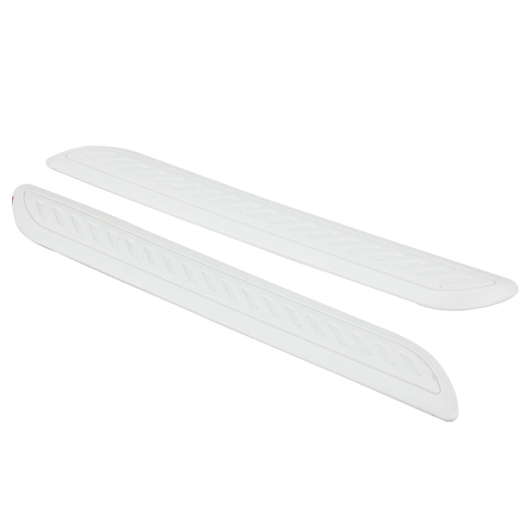 2 PCS Universal Car Auto Rubber Body Bumper Guard Protector Strip Sticker(White) - Anti Collision Sticker by buy2fix | Online Shopping UK | buy2fix