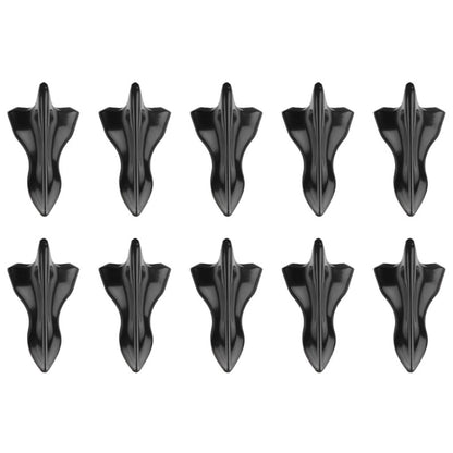 10 PCS Universal Car Black Shark Fin Diffuser Vortex Generator Roof Spoiler - Decorative Sticker by buy2fix | Online Shopping UK | buy2fix