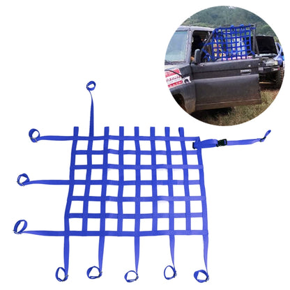 Universal Nylon Car Window Net Car Rally Racing Safety Collision Mesh, Size: 60 x 50cm(Blue) - In Car by buy2fix | Online Shopping UK | buy2fix