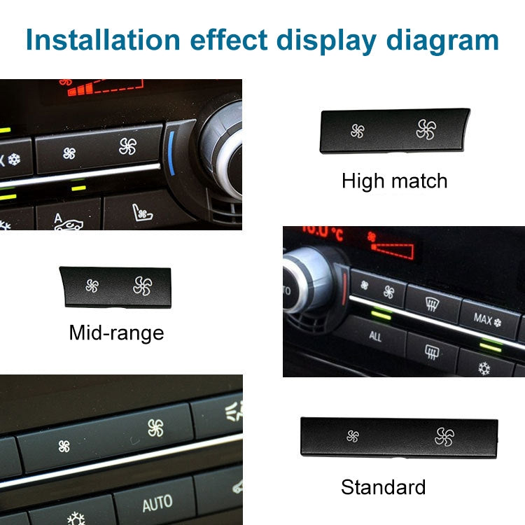 Car Wind Power Switch Air Conditioning Air Volume Button for BMW 5 Series 2011-2017 / 7 Series 2009-2015, Left High Configuration - In Car by buy2fix | Online Shopping UK | buy2fix