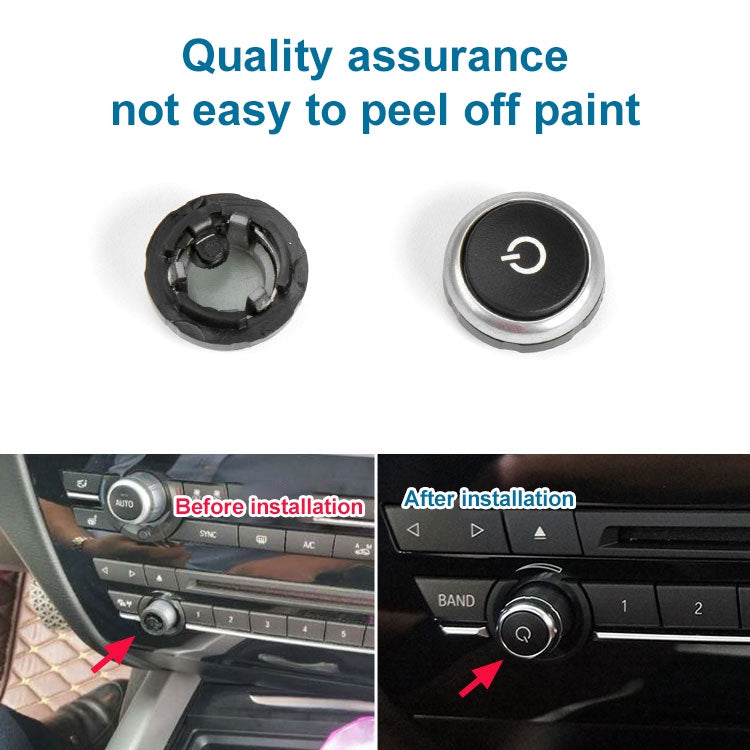 Car Radio Switch Button CD Player Volume Knob 64119350272 for BMW F10 - In Car by buy2fix | Online Shopping UK | buy2fix