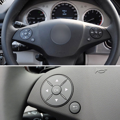 Car Right Side Steering Wheel Switch Buttons Panel for Mercedes-Benz W204 2007-2014, Left Driving(Grey) - In Car by buy2fix | Online Shopping UK | buy2fix