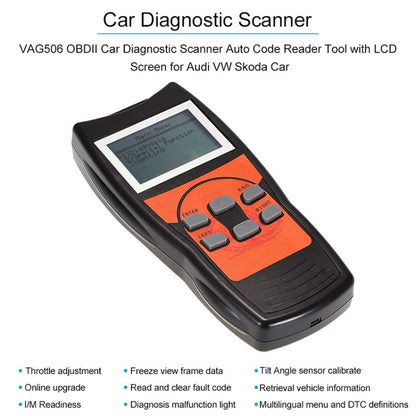 VAG506 Car Mini Code Reader OBD2 Fault Detector Diagnostic Tool - In Car by buy2fix | Online Shopping UK | buy2fix