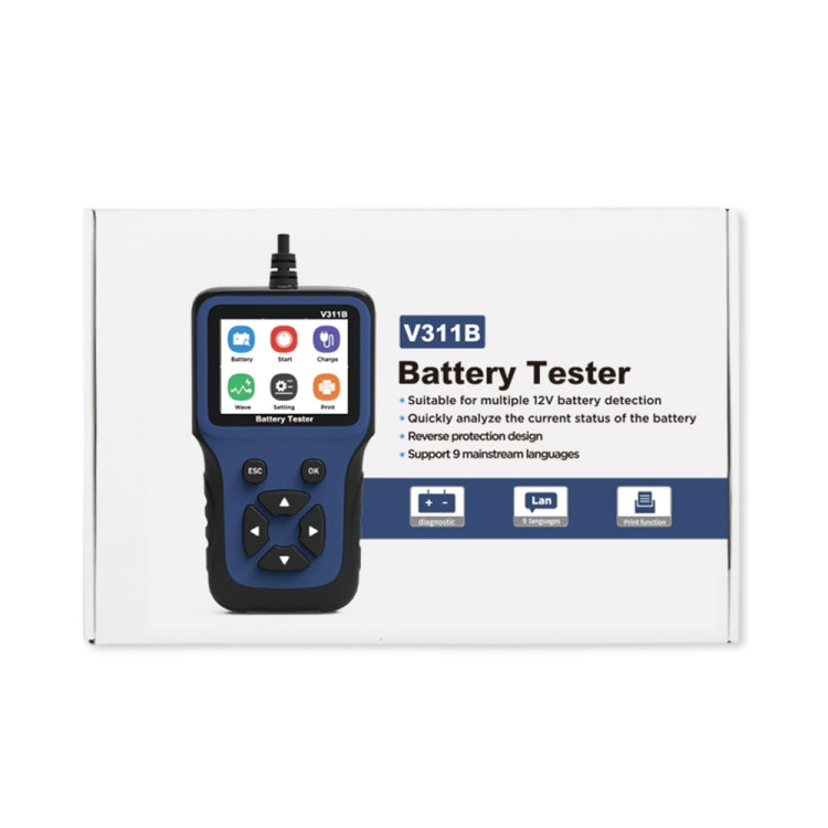 V311B Car 12V Handheld Battery Tester - In Car by buy2fix | Online Shopping UK | buy2fix