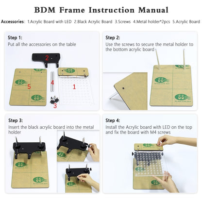 Car LED BDM Frame Holder BDM ECU Brush Test Stand with 4 Probe Pens - In Car by buy2fix | Online Shopping UK | buy2fix