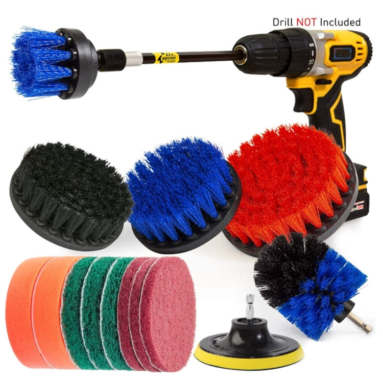 15 in 1 Floor Wall Window Glass Cleaning Descaling Electric Drill Brush Head Set, Random Color Delivery - Home & Garden by buy2fix | Online Shopping UK | buy2fix