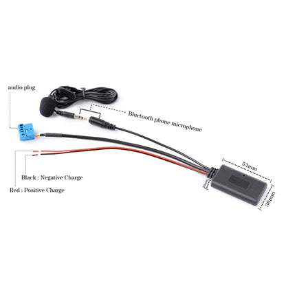 Car AUX Bluetooth Music Audio Cable + MIC for Alpine KCA-121B 9887/105/117/9855/305S - In Car by buy2fix | Online Shopping UK | buy2fix