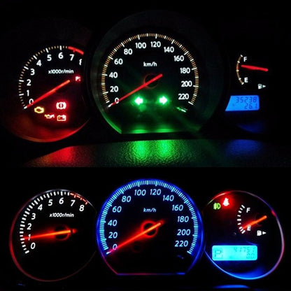 10 PCS B8.3 0.2W DC12V Wedge Instrument Panel COB LED Light Dashboard Gauge Cluster Indicator Lamp Bulb (White Light) - In Car by buy2fix | Online Shopping UK | buy2fix