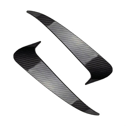 Car Rear Bumper Air Outlet Wind Knife Blade Decoration Sticker Strip for Mercedes-Benz C Class W205 (Carbon Fiber Black) - In Car by buy2fix | Online Shopping UK | buy2fix