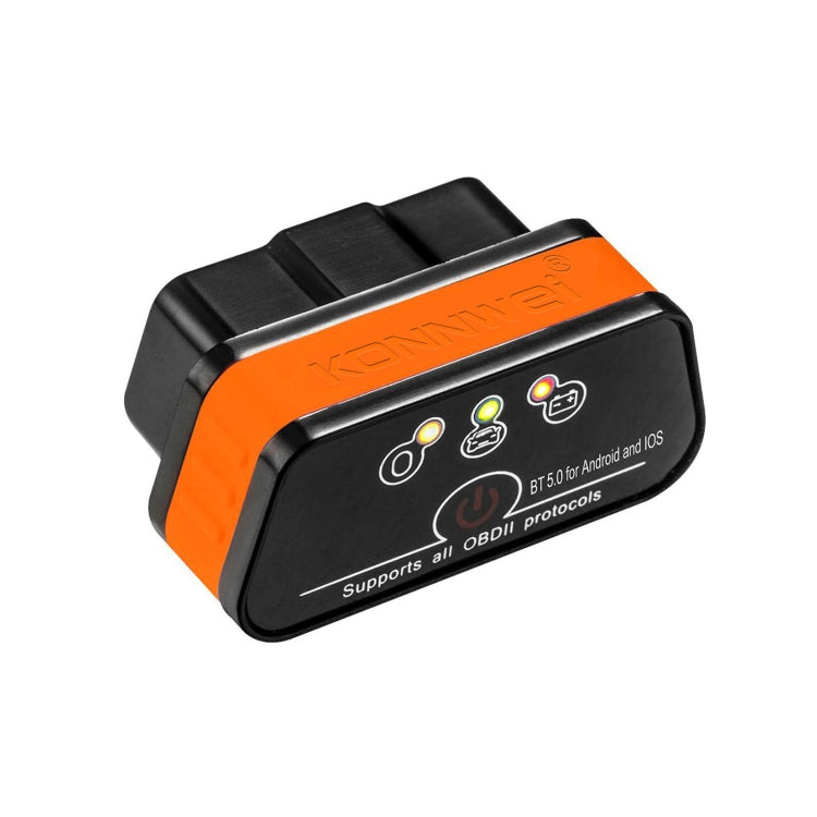 KONNWEI KW901 Android Phone OBD2 Car Bluetooth 5.0 Diagnostic Scan Tools(Orange) - Code Readers & Scan Tools by KONNWEI | Online Shopping UK | buy2fix