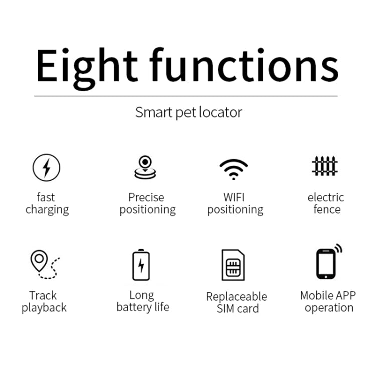 P03 Waterproof Pet GPS Tracker GPS+AGPS+WiFi+LBS Locator - Home & Garden by buy2fix | Online Shopping UK | buy2fix