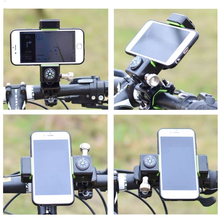 Bicycle / Motorcycle Anti-theft Anti-take Off Mobile Phone Holder without Light (Black) - Outdoor & Sports by buy2fix | Online Shopping UK | buy2fix