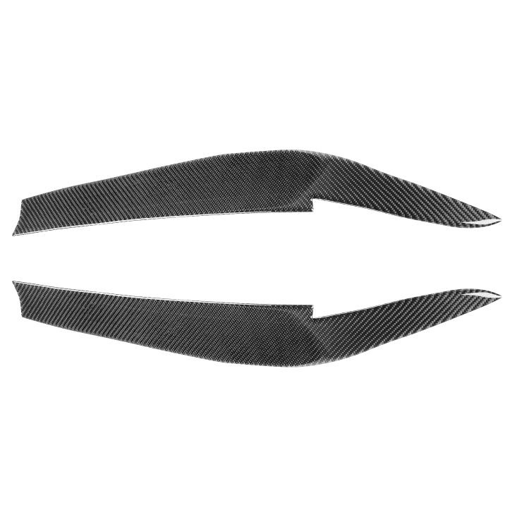 2 PCS / Set Carbon Fiber Car Lamp Eyebrow Decorative Sticker for BMW 5 Series G30 / G38 2018, Drop Glue Version - In Car by buy2fix | Online Shopping UK | buy2fix