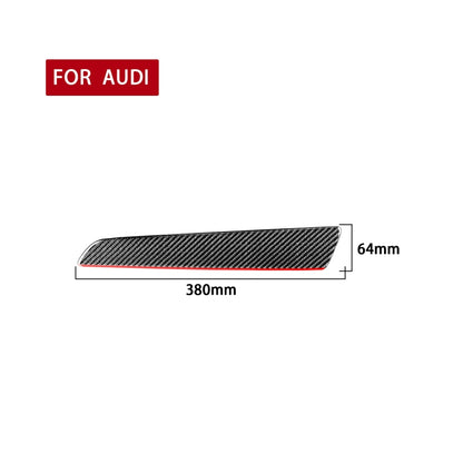 Carbon Fiber Car Co-pilot Trim Red Edge Decorative Sticker for Audi Q3 2013-2018,Right Drive - In Car by buy2fix | Online Shopping UK | buy2fix