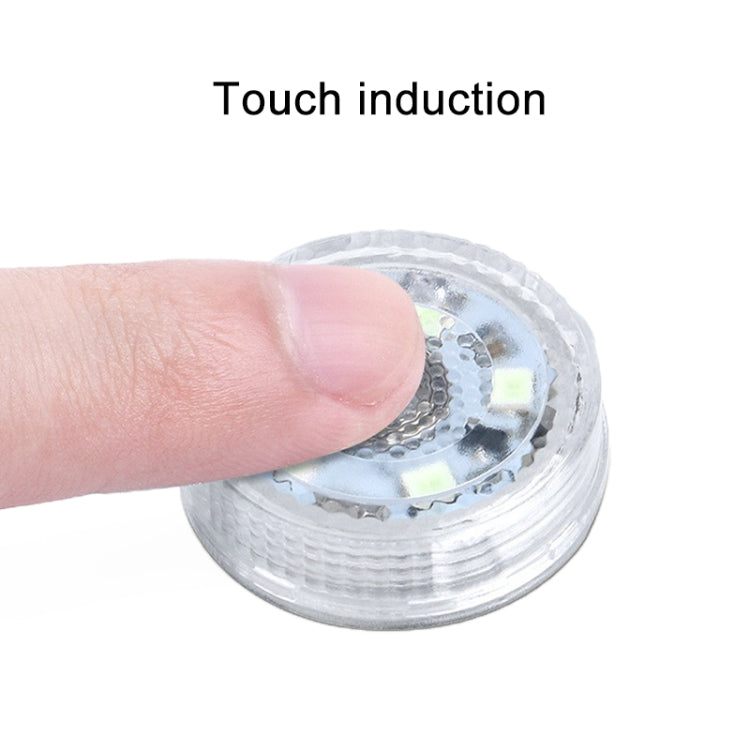 Car LED Interior Touch Light with A Button Battery (Ice Blue Light) - In Car by buy2fix | Online Shopping UK | buy2fix