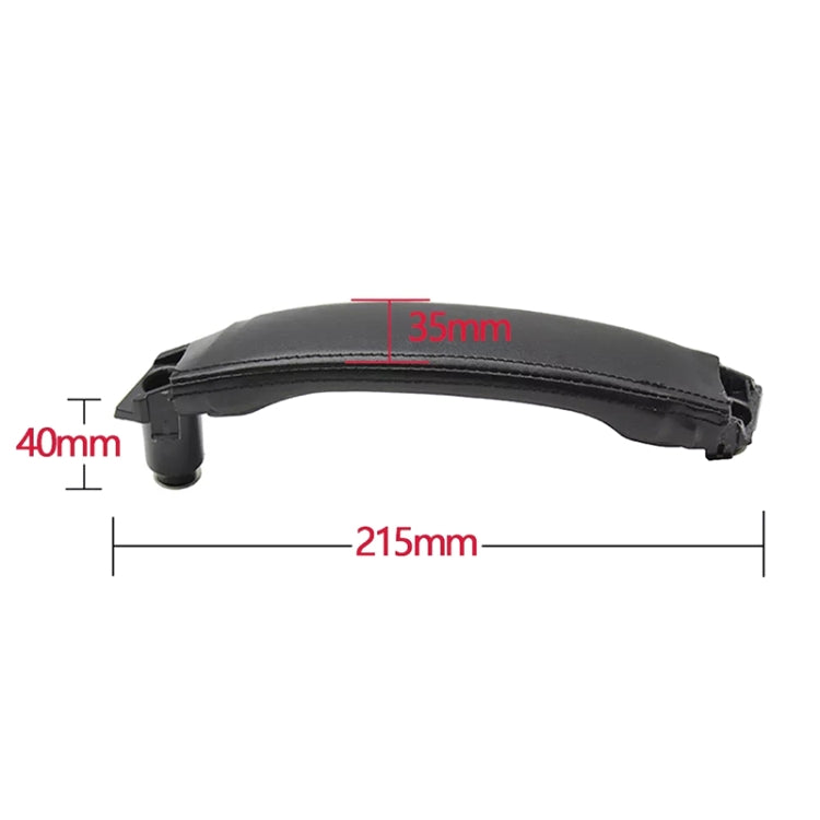 For Land Rover Discovery 2015-2019 Car Leather Texture Inside Door Right Handle LR076163, Left Driving - In Car by buy2fix | Online Shopping UK | buy2fix