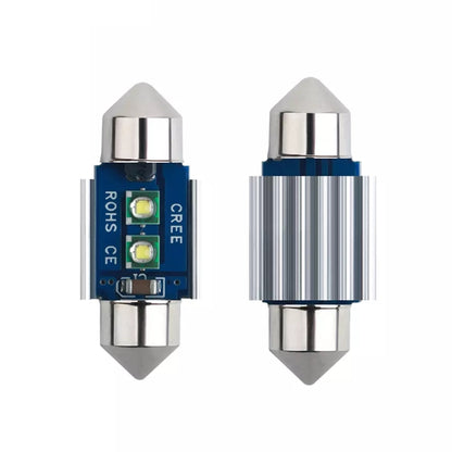 2pcs 31mm IC12V /  2.76W / 0.23A / 300LM 3LEDs SMD Car Reading Lamp Dome Light - In Car by buy2fix | Online Shopping UK | buy2fix