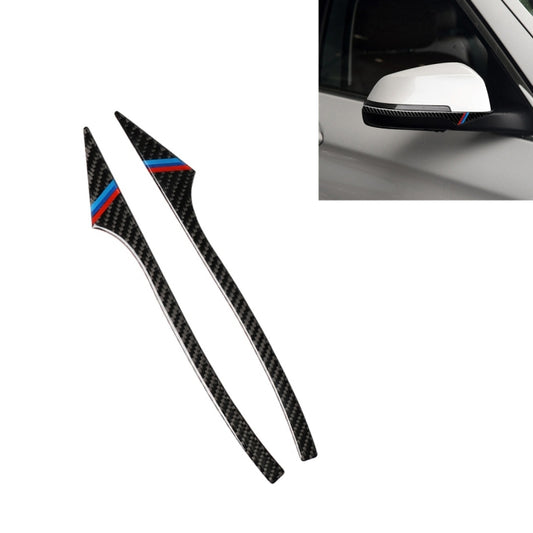 Three Color B Carbon Fiber Car Rearview Mirror Bumper Strip Decorative Sticker for BMW 5 Series E60 2008-2010 / F10 2011-2017 /  F07 2010-2015 /  F01 2010-2015 -  by buy2fix | Online Shopping UK | buy2fix