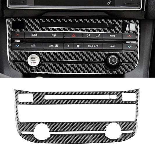 Car Carbon Fiber Air Conditioning Panel Decorative Stickers for Jaguar F-PACE X761 XE X760 XF X260 2016-2020, Left and Right Drive Universal -  by buy2fix | Online Shopping UK | buy2fix